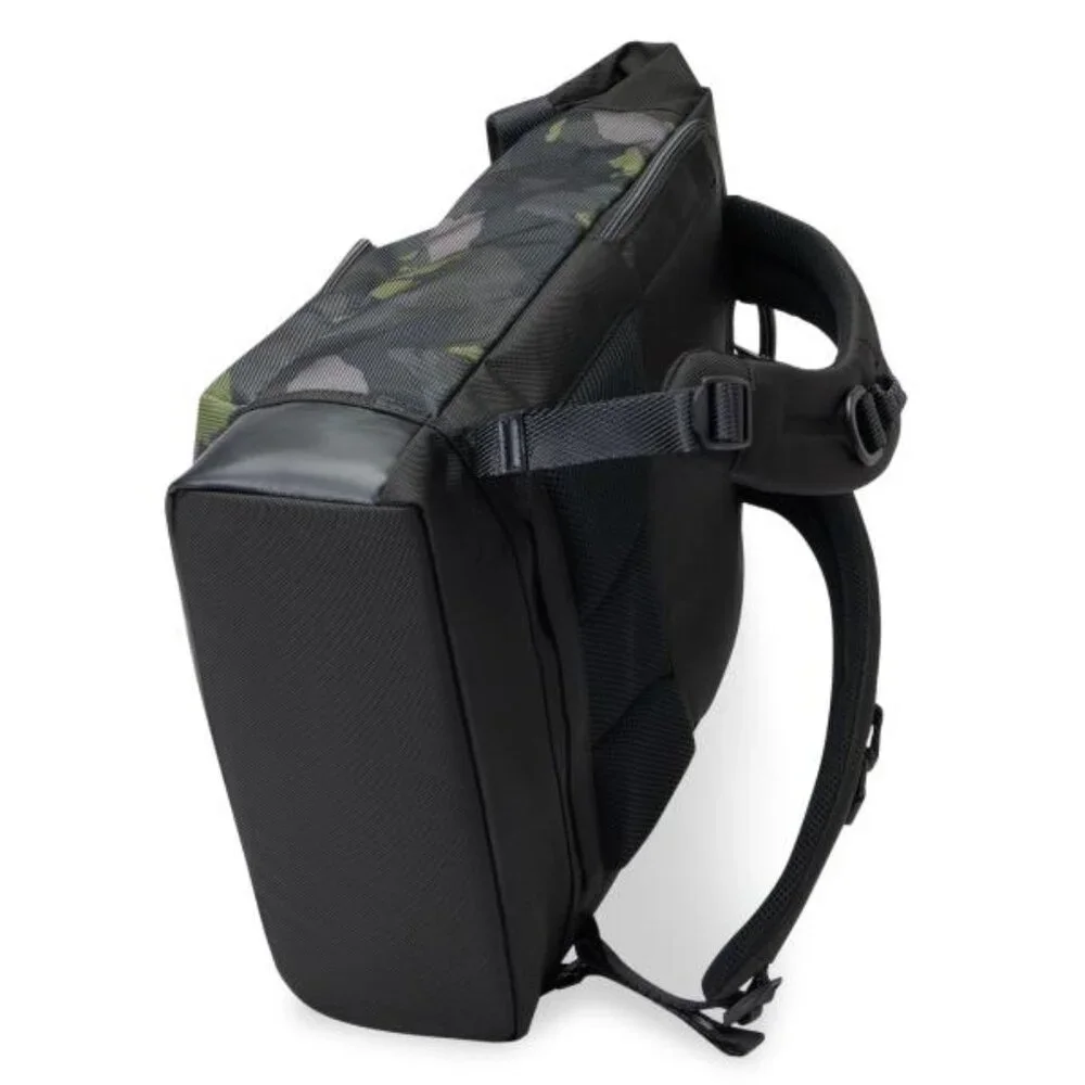 Rare Tumi Cypress Roll-Top Backpack in Avocado Camo, 35L Capacity